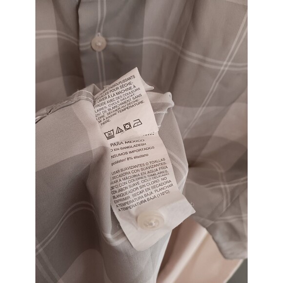 Perry Ellis Men's Short Sleeve Button-Down Shirt - Size Large - Slim Fit Stretch - Picture 5 of 6